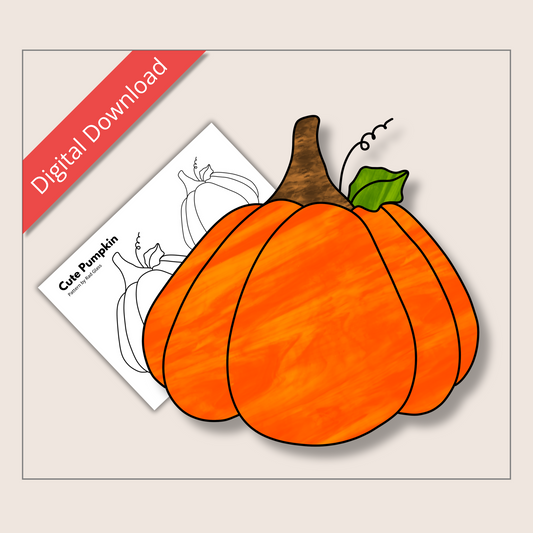 Cute Pumpkin • PDF • Digital Download • Beginner • Halloween